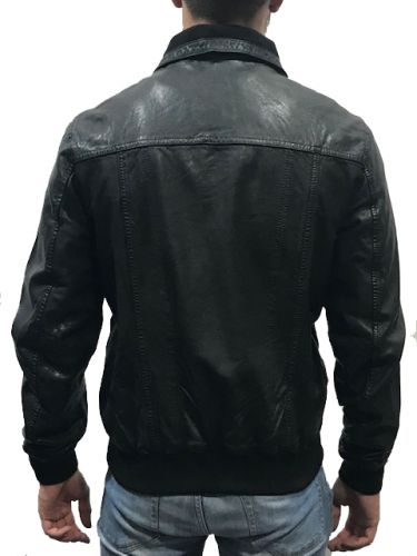 BLOUSON EN CUIR REDSKINS RUBBETS CALISTA BLACK