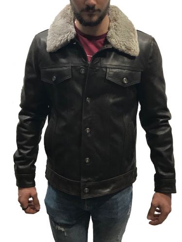 PLAYERS blouson cuir de vachette veritable Redskins Togo Homme 