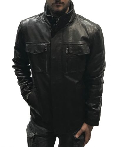 BLOUSON EN CUIR DAYTONA 73 ANDERSON BLACK