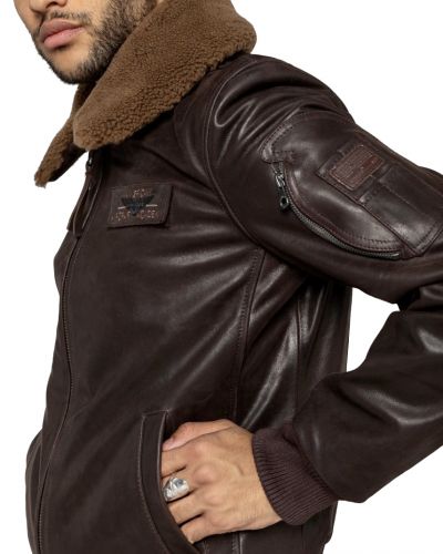 Blouson cuir Redskins Homme Commander Striking Togo