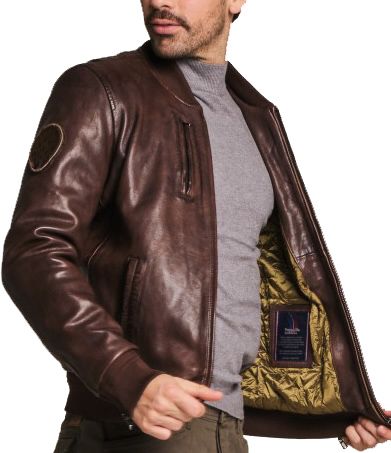 BLOUSON CUIR PATROUILLE DE FRANCE RICK ALPHA