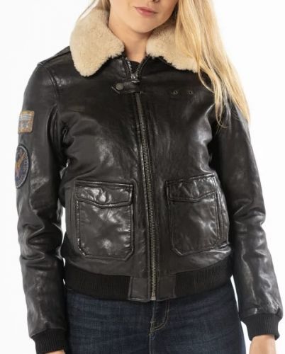 BLOUSON AIR PILOT LAMB PAOLO NOIR 