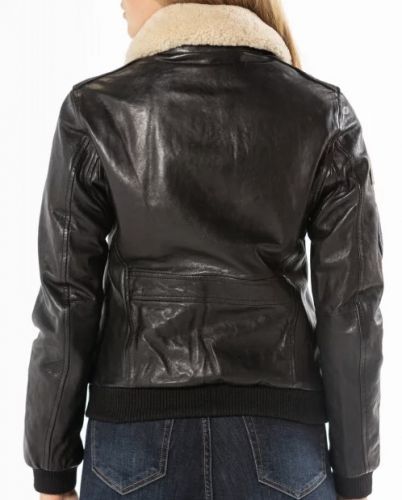 BLOUSON AIR PILOT LAMB PAOLO NOIR 