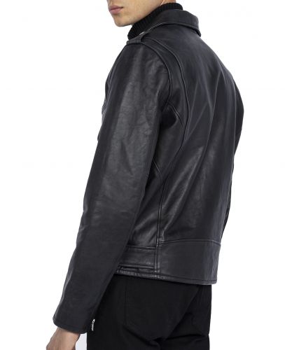 PERFECTO SCHOTT HOMME VACHETTE NOIR LCICON2