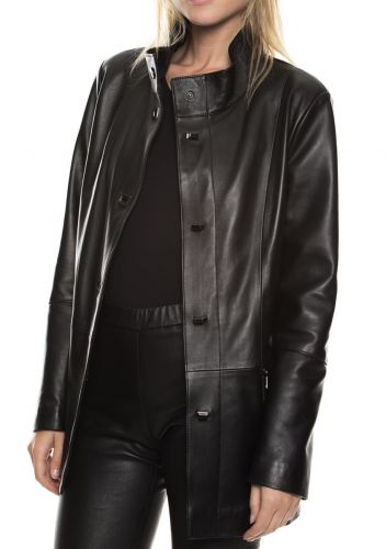 VESTE 3/4 CUIR GIORGIO NANOU WAXY 