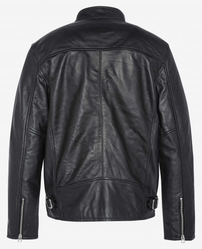 Blouson homme cuir agneau Schott LC949D noir. 
