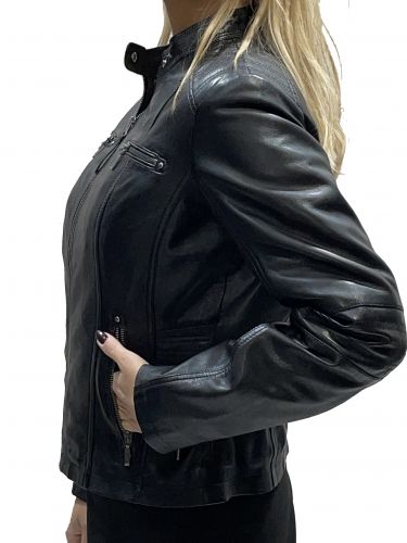 VESTE EN CUIR LPB NOIR SANDY