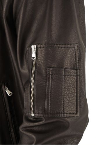 BLOUSON EN CUIR GIORGIO ORLANDO MARRON 
