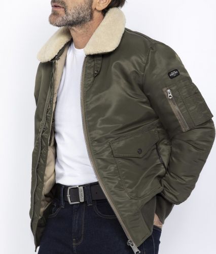 BLOUSON BOMBER A COL AMOVIBLE OHARAS ECO RESPONSABLE