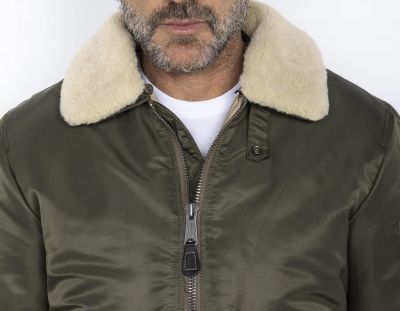 BLOUSON BOMBER A COL AMOVIBLE OHARAS ECO RESPONSABLE