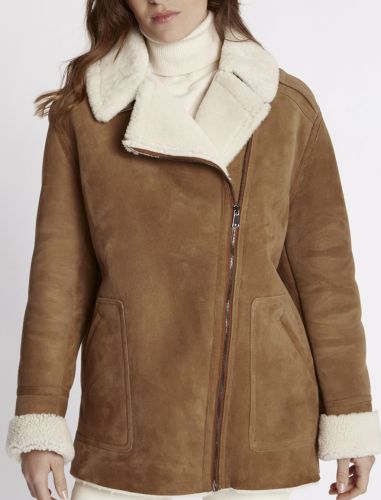 VESTE CURLY ZIPPÉE COL REVERS ARLANE GIORGIO 