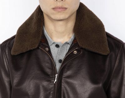 BLOUSON PILOTE A-2 SCHOTT MARRON LCFLIGHTVINX