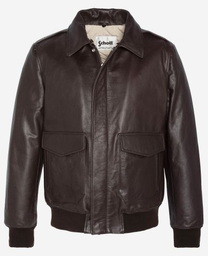 BLOUSON PILOTE A-2 SCHOTT MARRON LCFLIGHTVINX