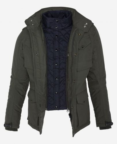 VESTE ARMY MULTIPOCHES SCHOTT  KAKI FIELD 