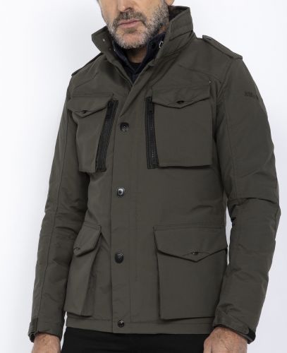 VESTE ARMY MULTIPOCHES SCHOTT  KAKI FIELD 
