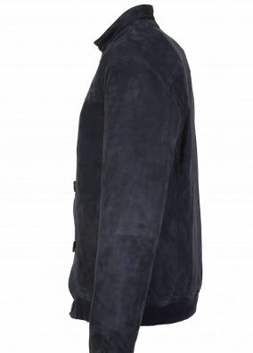 BLOUSON EN PEAU MARINE