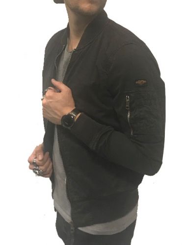 Blouson bomber ma-1 CLAY NOIR homme SCHOT