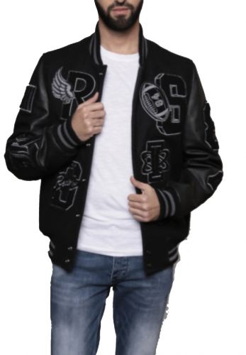 HARVARD BLOUSON TEDDY CUIR ET TISSUS REDSKINS