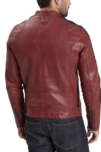 REXRS CUIR HOMME DAYTONA 73 ROUGE