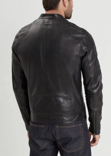 REXRS CUIR HOMME BIKER FULL BLACK