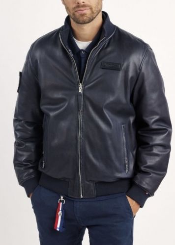 CUIR HOMME BLEU MARINE PAS CHER