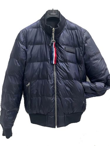 DEREK BLOUSON CUIR AGNEAU REVERSIBLE NAVY