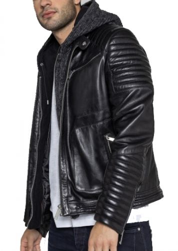 BLOUSON BYRON MOJITO REDSKINS CUIR