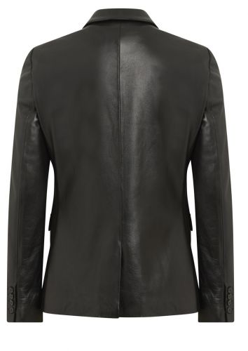 BLAZER EN CUIR GIORGIO GASPARD NOIR