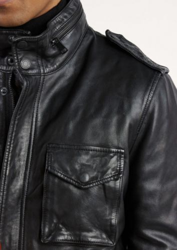 VESTE EN CUIR AXE SOHO DE LA MARQUE REDSKINS