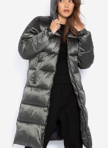 Doudoune à capuche extra longue Argenté BELSTARSH2W