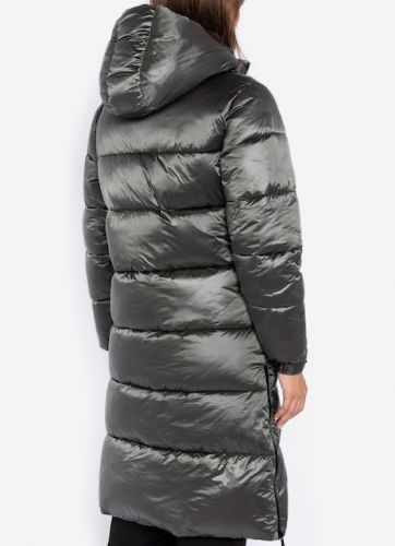 Doudoune à capuche extra longue Argenté BELSTARSH2W