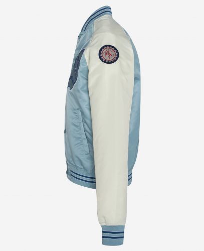 BOMBER SCHOTT HOMME PRINCETON2 BLANC/BLEU