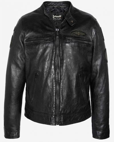 BLOUSON MOTARD BAGDE SCHOTT HOMME LCNEWPORTBD
