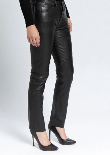 PANTALON CUIR 501F WODY AGNEAU
