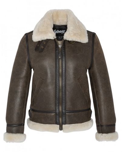 bombardier véritable Schott pour femme