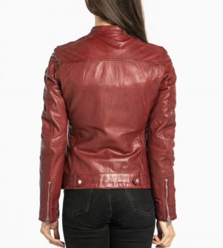 Blouson cuir Rose Garden Silene Red