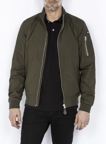 KENNY BLOUSON SCHOTT TOILE KAKI