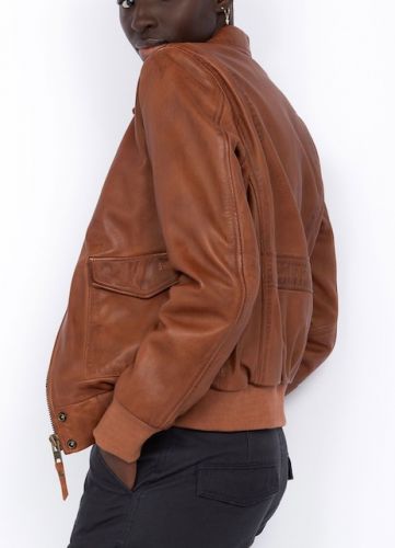 Blouson SCHOOT Pilote type A-2 MARRON 