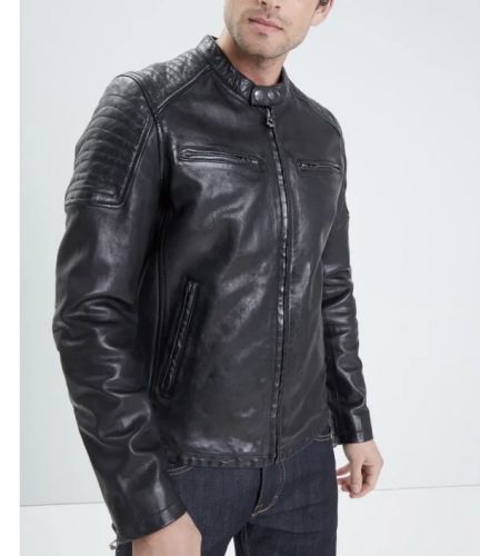 BLOUSON CUIR HOMME STIRLING NOIR 
