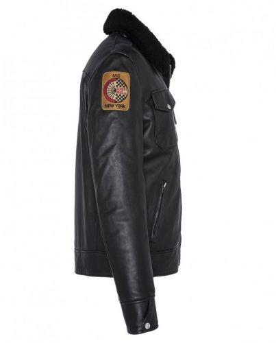 BLOUSON CUIR BADGE LCPOLICE SCHOTT
