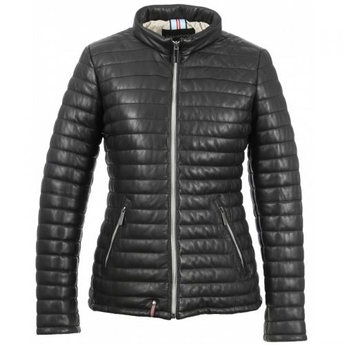 DOUDOUNE POWER EN CUIR OAKWOOD FEMME DOUBLURE THINSULATE.