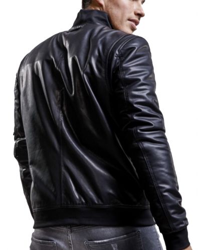 BLOUSON JET TRITON AGNEAU PLUME