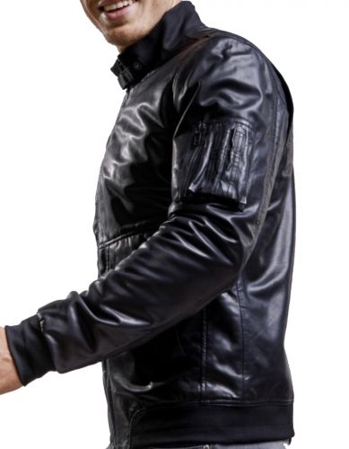 BLOUSON JET TRITON AGNEAU PLUME
