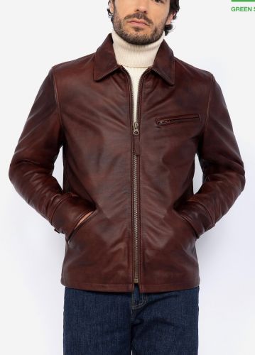 blouson schott lc952 marron