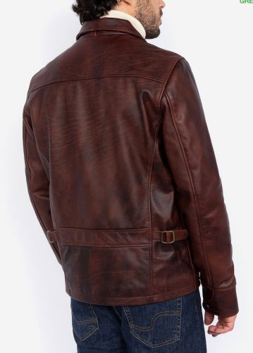 LC952VINT CUIR DE VACHETTE COL PLAT