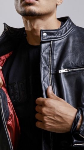 BLOUSON WAYNE EAGLE DE REDSKINS EN CUIR 
