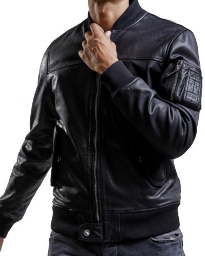 BLOUSON CUIR REDSKINS MONEY BLACK