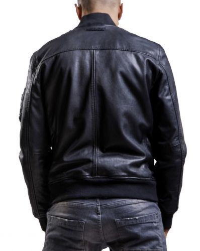 BLOUSON CUIR REDSKINS MONEY BLACK
