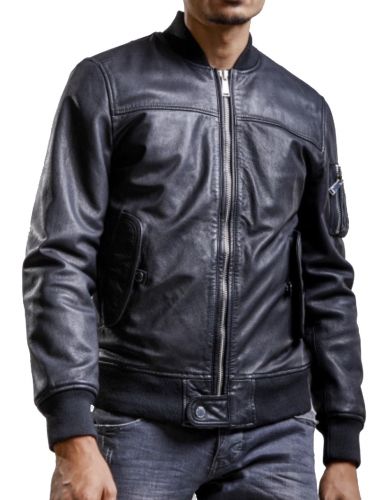 BLOUSON CUIR REDSKINS MONEY BLACK