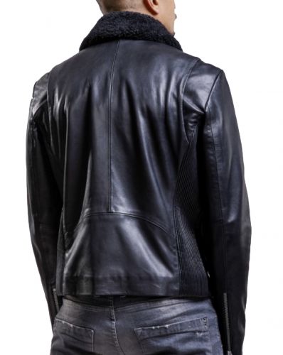 BLOUSON REDSKINS AGNEAU BENTLEY CAREY BLACK
